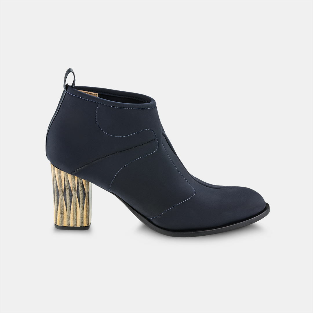 Bota Salto Alto Elastano Blue