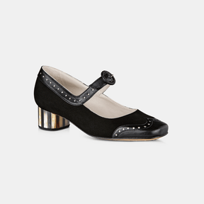 Sapato Boneca Marchetaria Preto