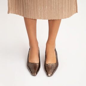 Sling Back Python Metalizado